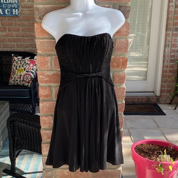 BCBGMaxAzria Dresses & Skirts - BCBG MaxAzria Black Strapless Mini Dress 2